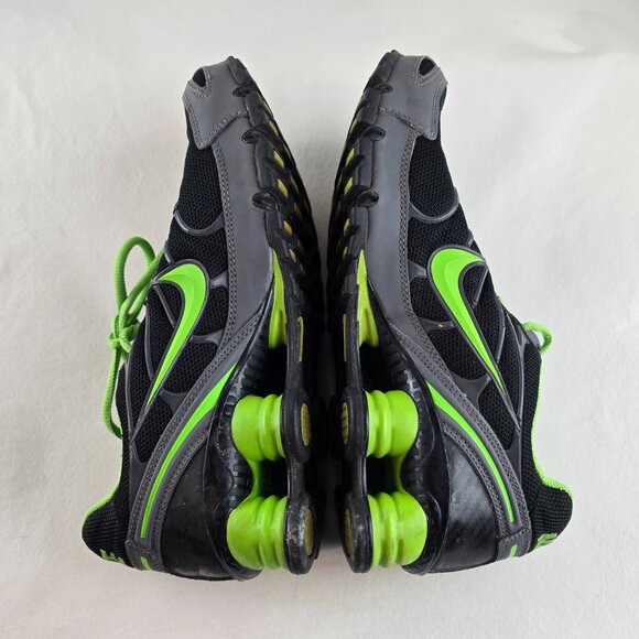 Nike Shox Running Shoes Womens 8 Black Green Gray NikeID Custom HRH Vintage - Picture 8 of 11